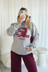 Studio leisure athletics marl grey printed hoodie