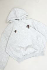 SL STAR LIGHT MARL PRINTED HOODIE AND STRAIGHT LEG LOUNGEWEAR