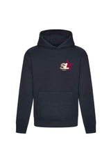 Studio leisure star navy printed hoodie