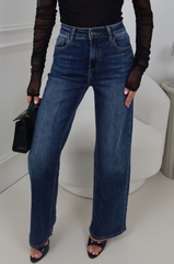 RUBY DARK BLUE STRAIGHT LEG JEANS