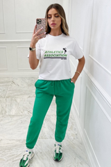 Athletics Association White Premium Tee Tshirt