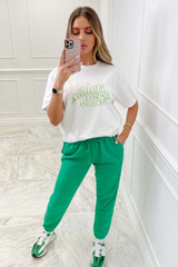 Athletics La Green & White Premium Tee Tshirt