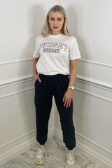 Sunset Sunday Black & White Premium Tee Tshirt