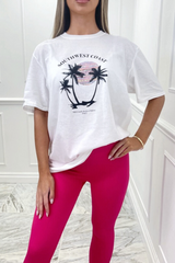 Southwest Coast White Oversized Tee Tshirt