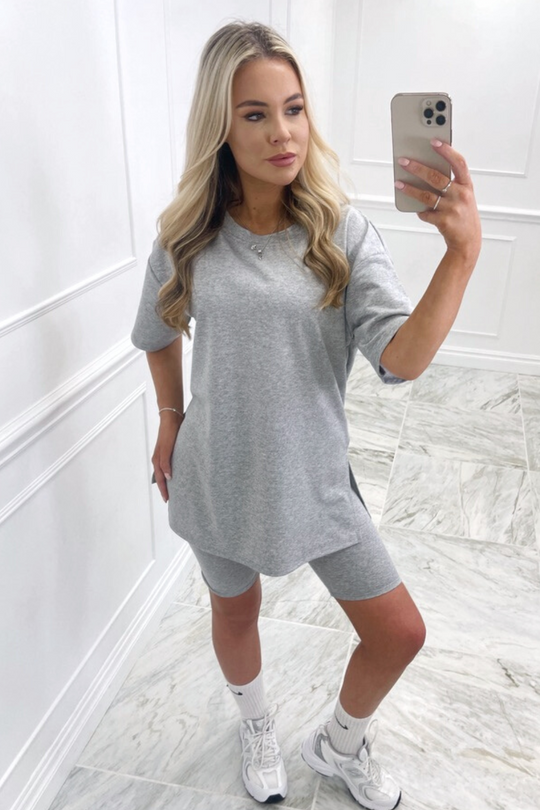 Katie grey cycling short coord