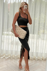 Vivian khaki two piece skirt co ord Co Ord