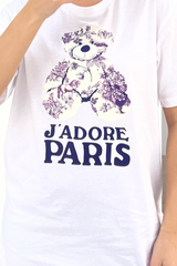 Jadore Teddy Lilac Printed Tee & Legging Coord Loungewear