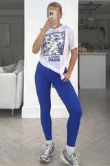 Jadore Floral Box Printed Tee & Legging Coord Loungewear