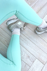 Katy Mint Ribbed Leggings Leggings