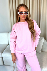 Glamify Premium Essential Baby Pink Sweatshirt Sweater