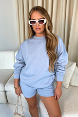 Glamify Premium Essential Baby Blue Sweatshirt Sweater