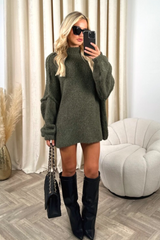 Adelaide khaki oversized knit  jumper