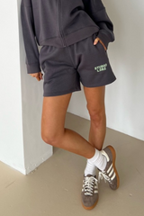 Studio leisure steel grey bubble printed shorts