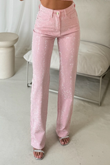 Cassi pink diamante jeans
