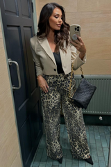 Luna leopard diamante jeans