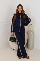 ROSSI NAVY STRIPED TRACKSUIT