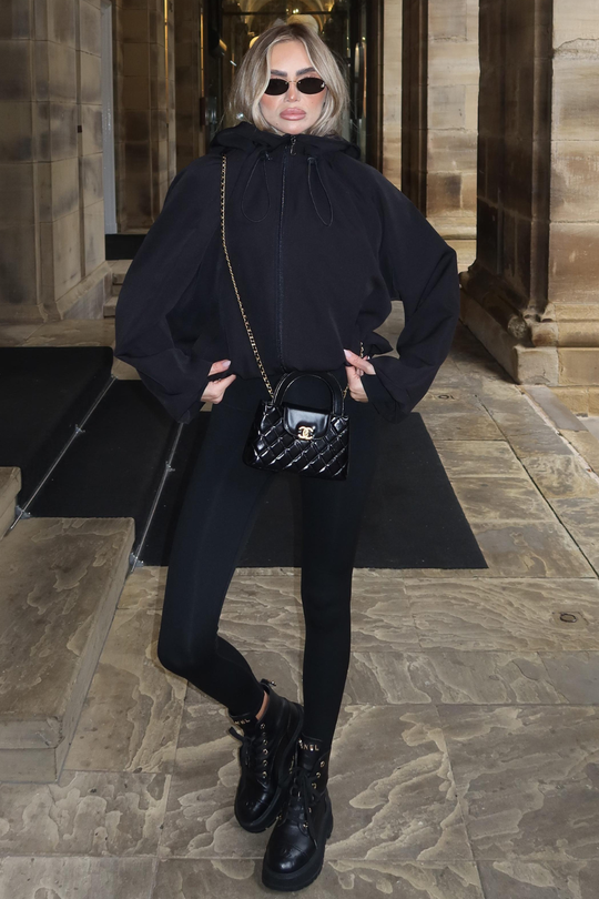PENNY BLACK ZIP UP HOODED WINDBREAKER JACKET