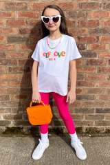 Mini Self Love Clique White Printed Kids T-Shirt Tshirt