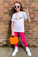 Mini Self Love Clique White Printed Kids T-Shirt Tshirt