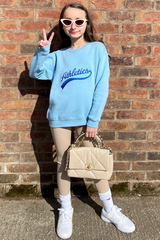 Mini Athletics Blue Embroidered Sweatshirt Sweater