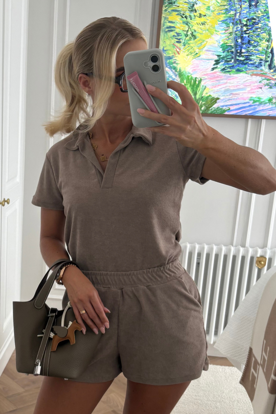 Terri towel mocha polo