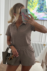 Terri towel mocha polo