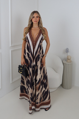 KIANA PATTERNED MAXI DRESS