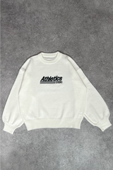 Athletics cream knit sweater