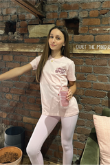 Mini NYC pink printed t-shirt