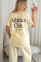 Athletics club butter printed T-shirt