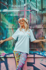 Lets get weird white heavyweight back print t-shirt