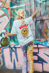 Lets get weird white heavyweight back print t-shirt