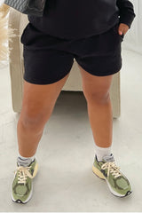 Glamify Premium Essential Relaxed Black Shorts Shorts