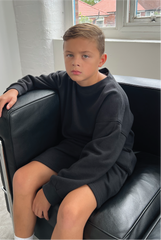 Mini boys black premium essential shorts