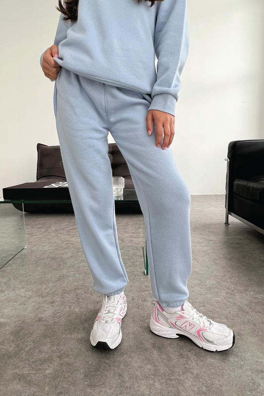 Mini baby blue premium essential joggers