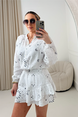FRANCESCA WHITE PAISLEY CHEESECLOTH CO ORD