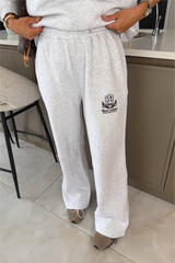 RESORT COLLECTIVE EMBROIDERED LIGHT MARL STRAIGHT LEG SET