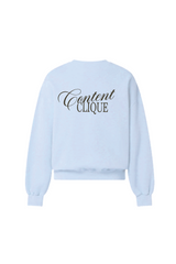 CONTENT CLIQUE BABY BLUE LOGO SWEATSHIRT