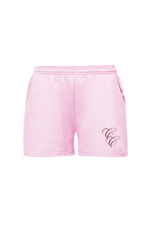 CONTENT CLIQUE BABY PINK SHORTS