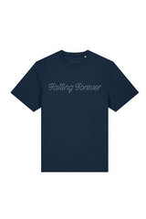 Falling Forever navy printed t-shirt