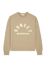 Sunset wanderlust stone applique embroidered sweater