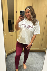 St Moritz embroidered heavyweight oversized t-shirt