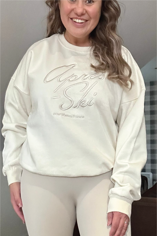 Apres Ski ecru embroidered sweater