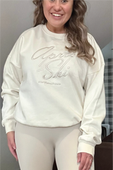 Apres Ski ecru embroidered sweater