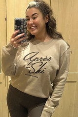 Apres Ski sand embroidered sweater