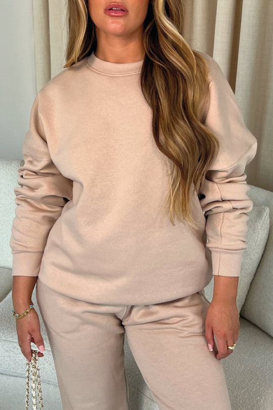 Glamify basics stone sweatshirt
