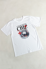 Courchevel Chic Ski white heavyweight printed t-shirt