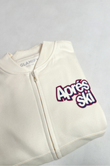 Apres Ski cream bomber jogger loungewear