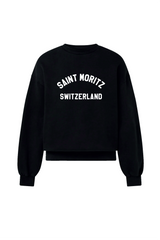 SAINT MORITZ SWITZ ESSENTIAL BLACK PRINTED SWEATER