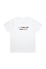 Ibiza girl white heavyweight printed t-shirt